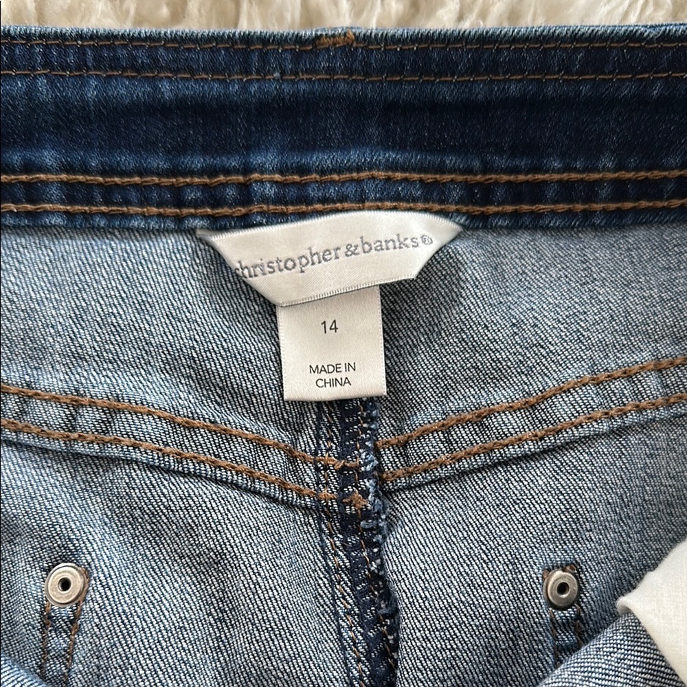 Denim Button-Front Skirt - Picture 3 of 3